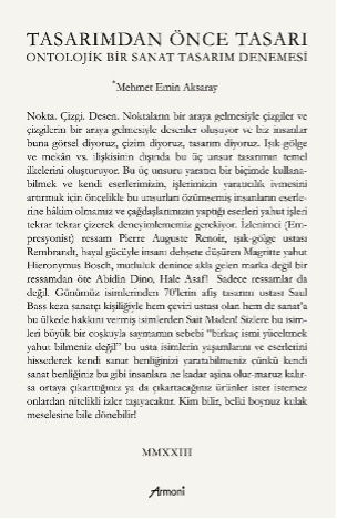 Tasarımdan Önce Tasarı