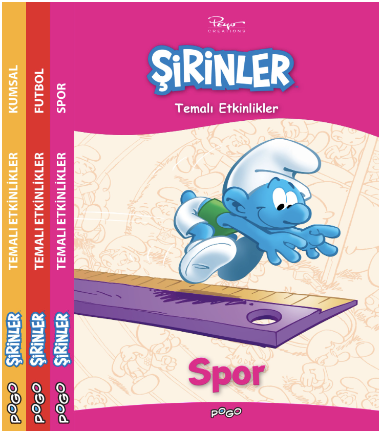 ŞİRİNLER TEMALI AKTİVİTELER SETİ 3 KİTAP