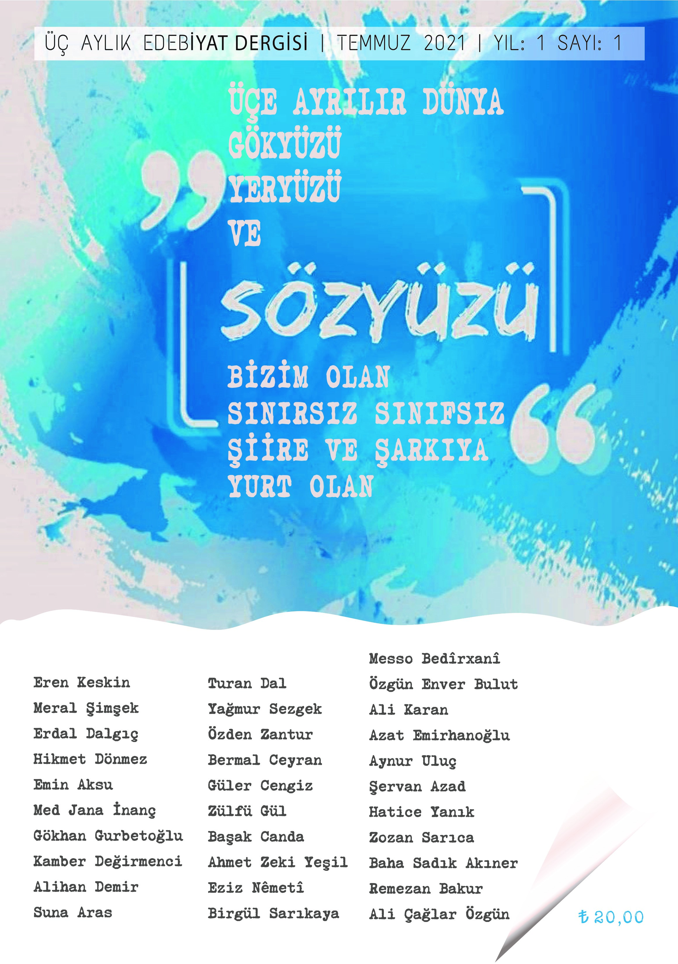 SÖZYÜZÜ - ÜÇ AYLIK Dergi>Edebiyat